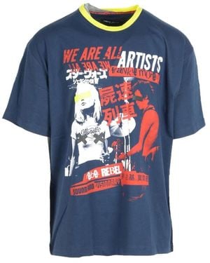 Frankie Morello T-Shirts - Blauw