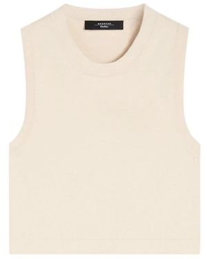 Weekend by Maxmara Sleeveless Tops - Natural