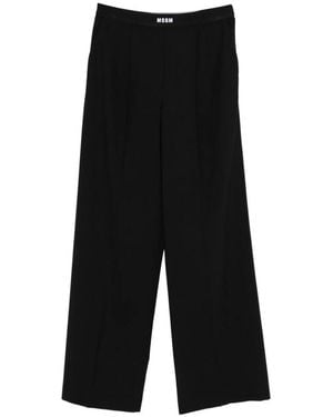 MSGM Wide Trousers - Black