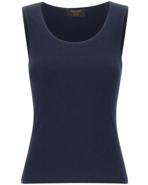 Gran Sasso Sleeveless Tops - Blue
