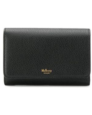 Mulberry Medium Continental French Purse - Schwarz
