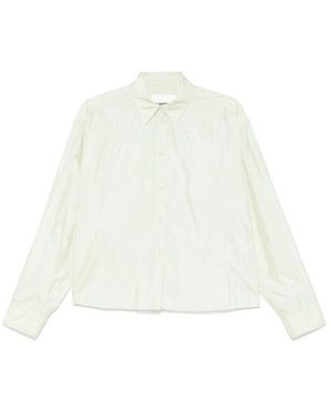 Jil Sander Grünes hemd mit knopfleiste und klassischem kragen - Weiß