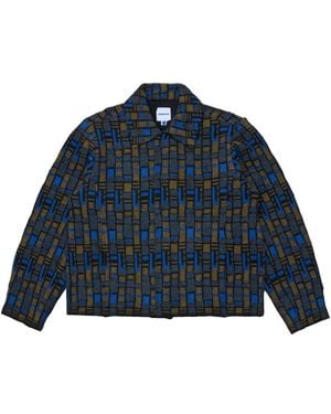 Adererror Jacquard Strickjacke - Blau