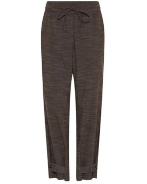 GUSTAV Cropped Trousers - Marrón