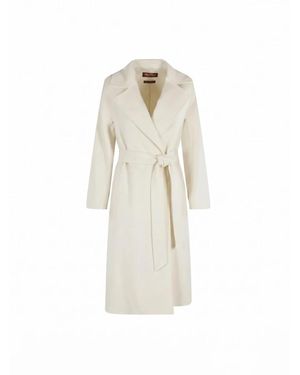 Max Mara Belted Coats - White
