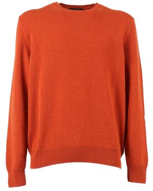 Slowear Round-Neck Knitwear - Arancione