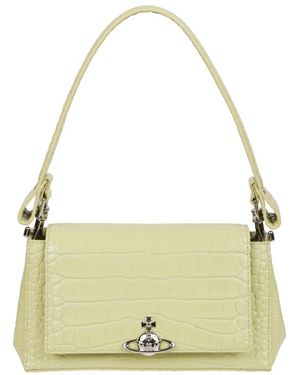 Vivienne Westwood Tassen ,Groen ,Leer Hazel Medium Handbag - Metallic