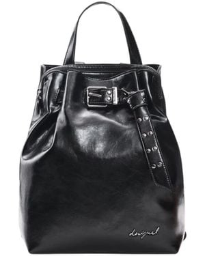 Desigual Mini Buckle Rucksack - Schwarz