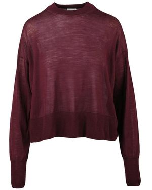 Alysi Round-Neck Knitwear - Purple