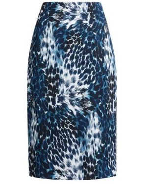 Roberto Cavalli Print Kokerrok - Blauw