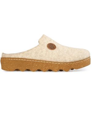 Rohde Schoenen ,Grijs ,Grijze Warm Gevoerde Pantoffels Vrouwen - Wit