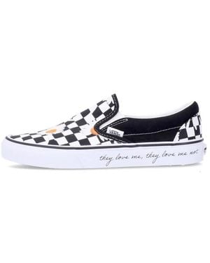 Vans Classic Slip-On Low Shoe (Love Me Love Me Not) - Blue