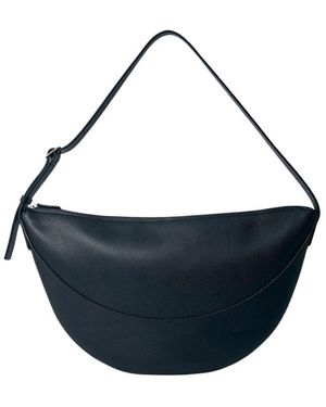 The Row Leichte Leder-Schultertasche - Blau