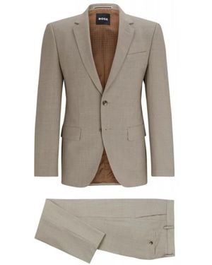 HUGO Single Breasted Suits - Grey