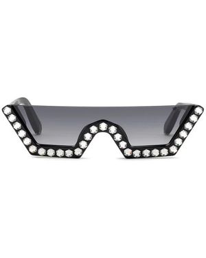 Philipp Plein Accessoires ,Zwart ,Crystal Lux Zonnebril