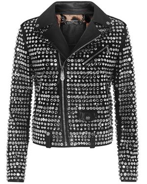 Philipp Plein Crystal Biker - Schwarz