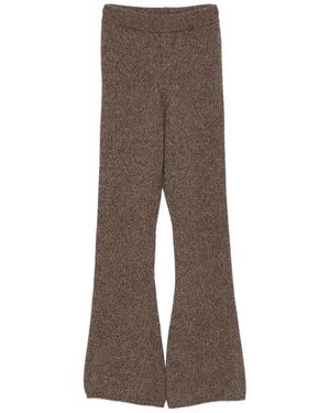 ELY ELY Wide Trousers - Marrón