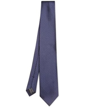 Tom Ford Krawatte Mit Geometrischem Muster - Blau