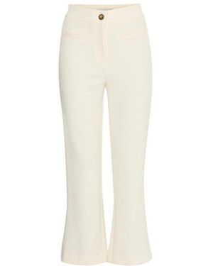 Ichi Wide Trousers - Blanco