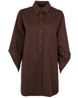 March23 Shirt Dresses - Marrone