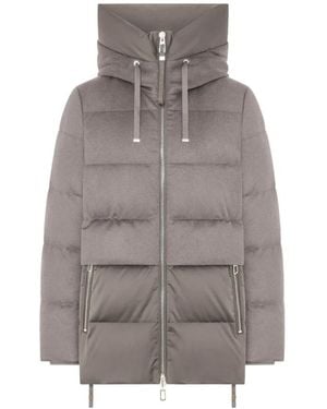 DUNO Jassen ,Bruin ,Wol Keiko Parka - Grijs