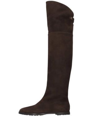 Maison Skorpios Over-The-Knee Boots - Brown