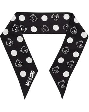Moschino Silky Scarves - Nero