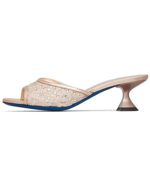 Loriblu Heeled Mules - Blanco