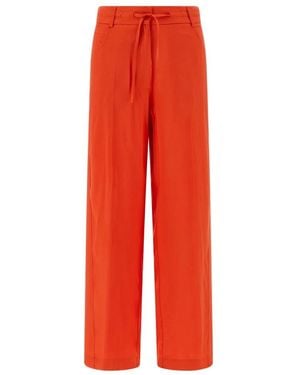 Nude Wide Trousers - Red