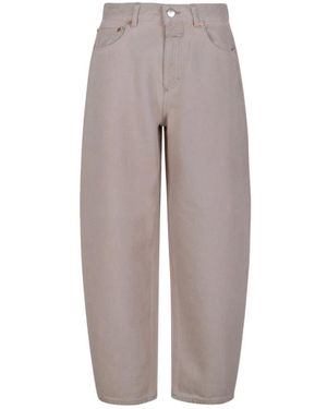 Closed Jeans ,Roze ,Denim Straight-Leg Denim Jeans - Grijs