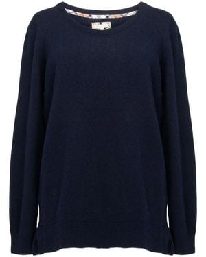 Barbour Round-Neck Knitwear - Blu