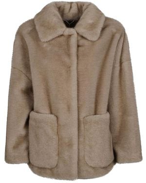 Herno Faux Fur & Shearling Jackets - Marrone