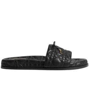 Dior Schoenen ,Zwart ,Cannage Quilted Slide