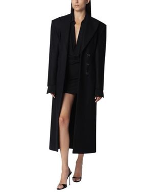 ANDAMANE Ottavia Hourglass Coat - Zwart