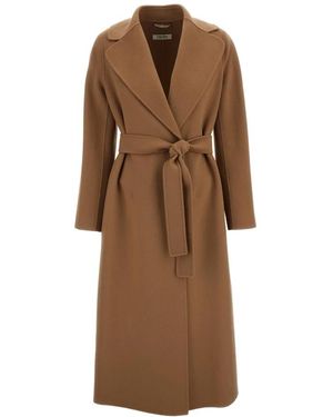 Max Mara Belted Coats - Marrón