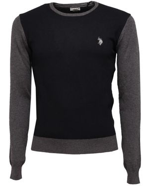 U.S. POLO ASSN. Round-Neck Knitwear - Black