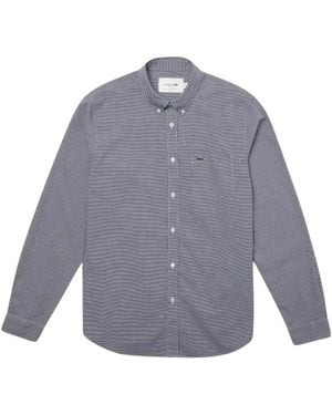 Lacoste Casual Hemd Mit 100% Zusammensetzung - Blau