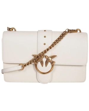 Pinko Love birds crossbody tasche - Weiß