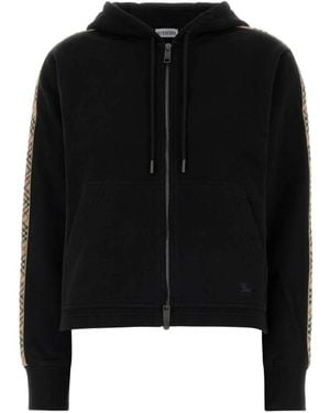 Burberry Reißverschluss-Sweatshirt - Schwarz