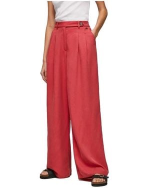 Pepe Jeans Wide Trousers - Red