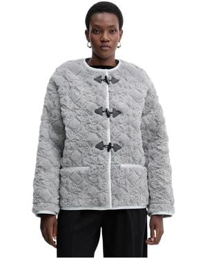 forte_forte Faux Fur & Shearling Jackets - Gris