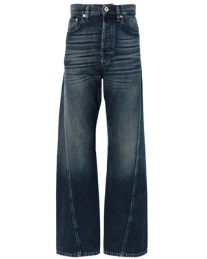 Lanvin Twisted Blauwe Rechte Jeans Casual Stijl