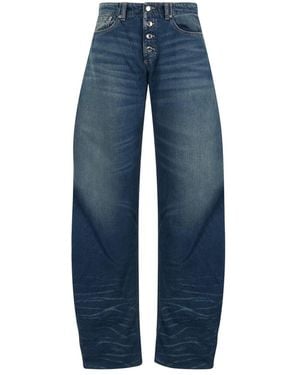ICON DENIM Riri Stacked Barrel Jeans - Blauw