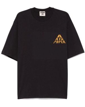 A PAPER KID Jersey T-Shirt Schwarz