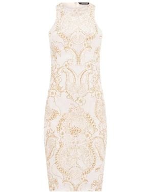 Roberto Cavalli Ornament-Print-Kleid - Natur