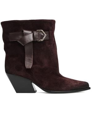 Elena Iachi Bordeaux Stiefeletten Damenschuhe - Braun
