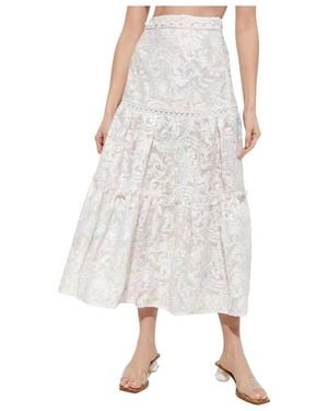 Ixiah Maxi Skirts - Natural