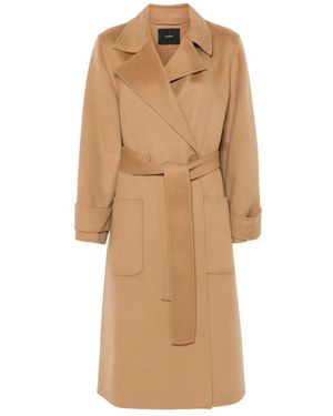 JOSEPH Belted Coats - Neutro
