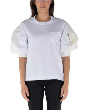 Sacai T-Shirts - Bleu