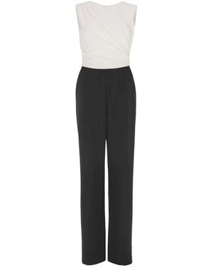 Swing Crepe Jersey Jumpsuit Met Kleur - Zwart